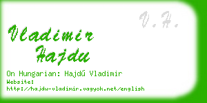 vladimir hajdu business card